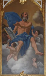 Pintura de San Marcos en Tibães, Braga, Portugal